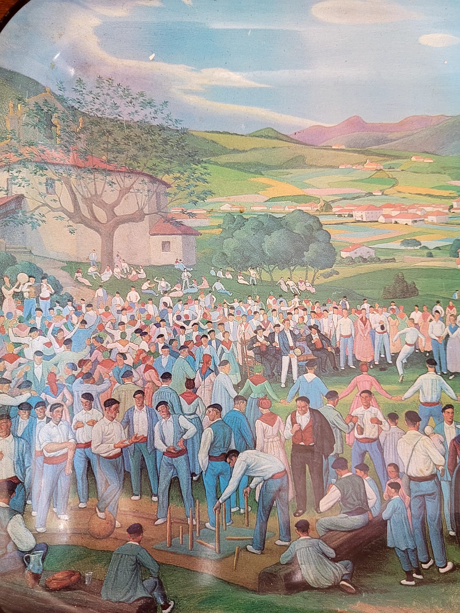 Vista general de la romería campestre
